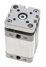 ISO 21287 Compacte Dubbelwerkende Cilinder 40-30mm - Magnetisch - Niet-roterend