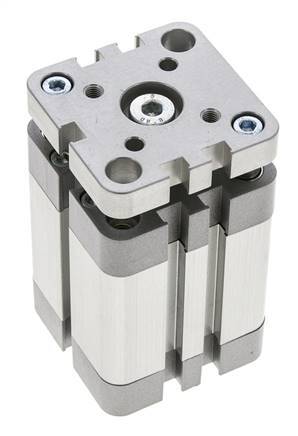 ISO 21287 Compacte Dubbelwerkende Cilinder 40-30mm - Magnetisch - Niet-roterend