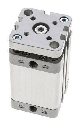 ISO 21287 Compacte Dubbelwerkende Cilinder 40-40mm - Magnetisch - Niet-roterend