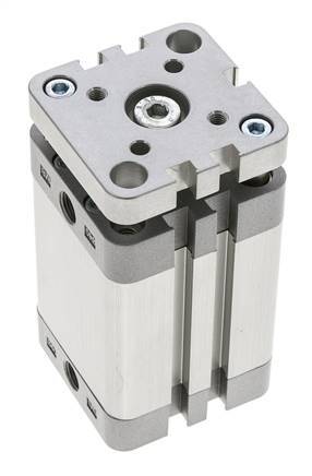 ISO 21287 Compacte Dubbelwerkende Cilinder 40-40mm - Magnetisch - Niet-roterend