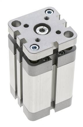 ISO 21287 Compacte Dubbelwerkende Cilinder 40-40mm - Magnetisch - Niet-roterend