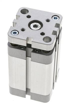 ISO 21287 Compacte Dubbelwerkende Cilinder 40-40mm - Magnetisch - Niet-roterend