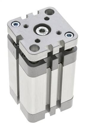ISO 21287 Compacte Dubbelwerkende Cilinder 40-40mm - Magnetisch - Niet-roterend