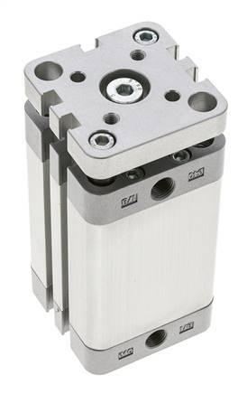 ISO 21287 Compacte Dubbelwerkende Cilinder 40-50mm - Magnetisch - Niet-roterend