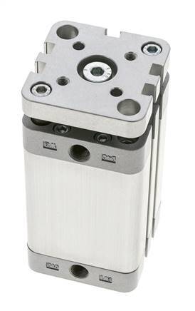 ISO 21287 Compacte Dubbelwerkende Cilinder 40-50mm - Magnetisch - Niet-roterend