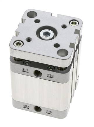 ISO 21287 Compacte Dubbelwerkende Cilinder 50-30mm - Magnetisch - Niet-roterend