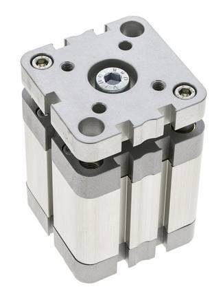 ISO 21287 Compacte Dubbelwerkende Cilinder 50-30mm - Magnetisch - Niet-roterend