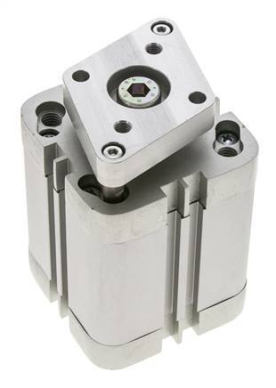 ISO 21287 Compacte Dubbelwerkende Cilinder 50-40mm - Magnetisch - Niet-roterend