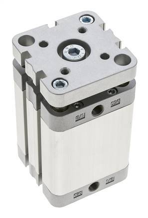 ISO 21287 Compacte Dubbelwerkende Cilinder 50-50mm - Magnetisch - Niet-roterend