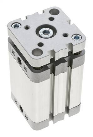 ISO 21287 Compacte Dubbelwerkende Cilinder 50-50mm - Magnetisch - Niet-roterend