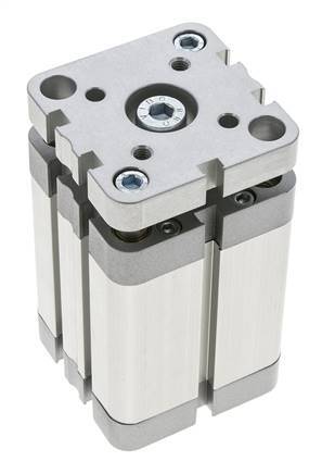 ISO 21287 Compacte Dubbelwerkende Cilinder 50-50mm - Magnetisch - Niet-roterend
