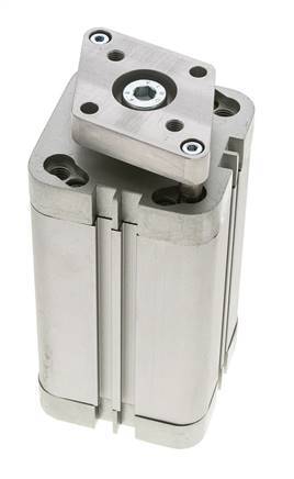 ISO 21287 Compacte Dubbelwerkende Cilinder 50-80mm - Magnetisch - Niet-roterend