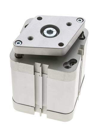 ISO 21287 Compacte Dubbelwerkende Cilinder 63-40mm - Magnetisch - Niet-roterend