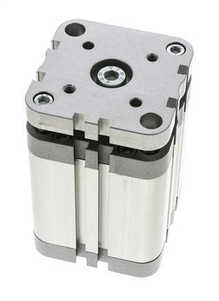 ISO 21287 Compacte Dubbelwerkende Cilinder 63-50mm - Magnetisch - Niet-roterend