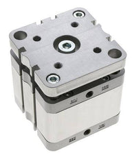 ISO 21287 Compacte Dubbelwerkende Cilinder 80-25mm - Magnetisch - Niet-roterend