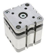 ISO 21287 Compacte Dubbelwerkende Cilinder 80-25mm - Magnetisch - Niet-roterend