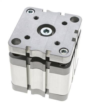 ISO 21287 Compacte Dubbelwerkende Cilinder 80-25mm - Magnetisch - Niet-roterend