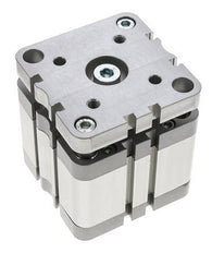 ISO 21287 Compacte Dubbelwerkende Cilinder 80-25mm - Magnetisch - Niet-roterend