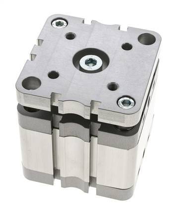 ISO 21287 Compacte Dubbelwerkende Cilinder 80-25mm - Magnetisch - Niet-roterend