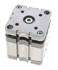 ISO 21287 Compacte Dubbelwerkende Cilinder 80-25mm - Magnetisch - Niet-roterend