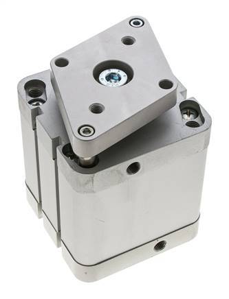 ISO 21287 Compacte Dubbelwerkende Cilinder 80-50mm - Magnetisch - Niet-roterend