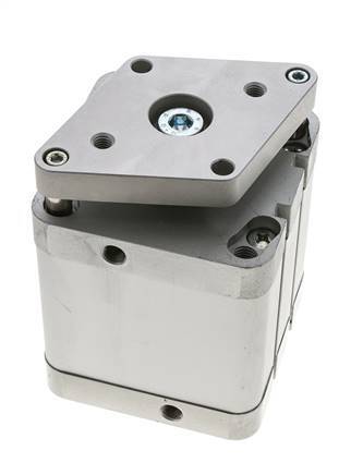 ISO 21287 Compacte Dubbelwerkende Cilinder 80-50mm - Magnetisch - Niet-roterend