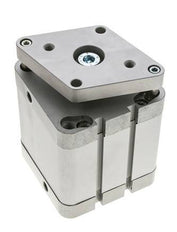 ISO 21287 Compacte Dubbelwerkende Cilinder 80-50mm - Magnetisch - Niet-roterend
