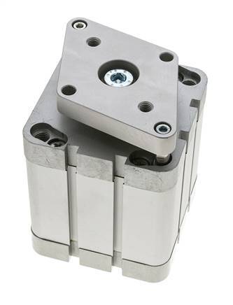 ISO 21287 Compacte Dubbelwerkende Cilinder 80-50mm - Magnetisch - Niet-roterend