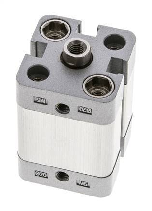 ISO 21287 Compacte Enkelwerkende Cilinder 20-15mm - Magnetisch