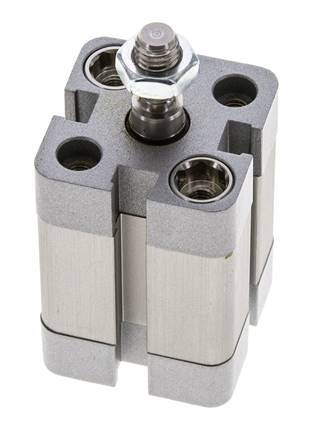 ISO 21287 Compacte Enkelwerkende Cilinder 20-15mm - Magnetisch - Mannelijke Stang