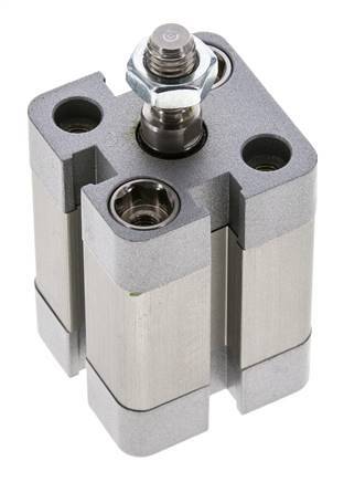ISO 21287 Compacte Enkelwerkende Cilinder 20-15mm - Magnetisch - Mannelijke Stang