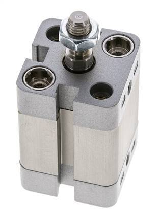 ISO 21287 Compacte Enkelwerkende Cilinder 20-15mm - Magnetisch - Mannelijke Stang