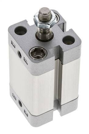 ISO 21287 Compacte Enkelwerkende Cilinder 20-25mm - Magnetisch - Mannelijke Stang