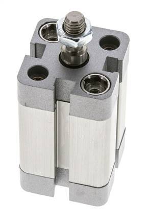 ISO 21287 Compacte Enkelwerkende Cilinder 20-25mm - Magnetisch - Mannelijke Stang