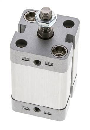 ISO 21287 Compacte Enkelwerkende Cilinder 25-25mm - Magnetisch - Mannelijke Stang