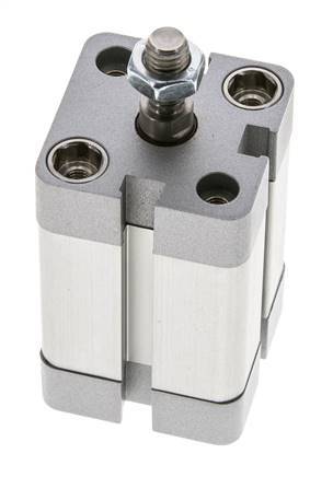 ISO 21287 Compacte Enkelwerkende Cilinder 25-25mm - Magnetisch - Mannelijke Stang