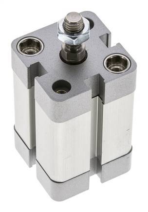 ISO 21287 Compacte Enkelwerkende Cilinder 25-25mm - Magnetisch - Mannelijke Stang