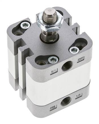 ISO 21287 Compacte Enkelwerkende Cilinder 32-10mm - Magnetisch - Mannelijke Stang