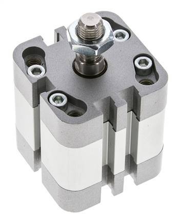 ISO 21287 Compacte Enkelwerkende Cilinder 32-10mm - Magnetisch - Mannelijke Stang