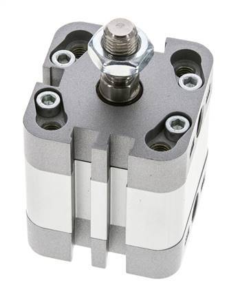 ISO 21287 Compacte Enkelwerkende Cilinder 32-10mm - Magnetisch - Mannelijke Stang