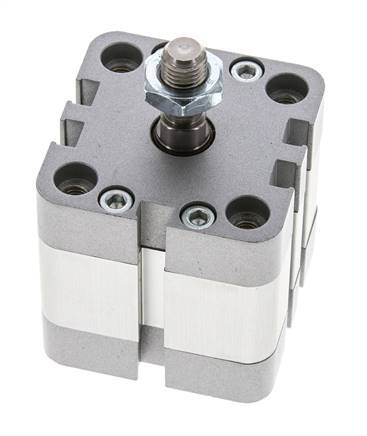 ISO 21287 Compacte Enkelwerkende Cilinder 40-10mm - Magnetisch - Mannelijke Stang