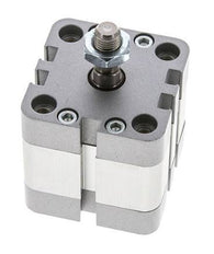 ISO 21287 Compacte Enkelwerkende Cilinder 40-10mm - Magnetisch - Mannelijke Stang
