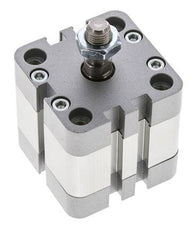 ISO 21287 Compacte Enkelwerkende Cilinder 40-10mm - Magnetisch - Mannelijke Stang