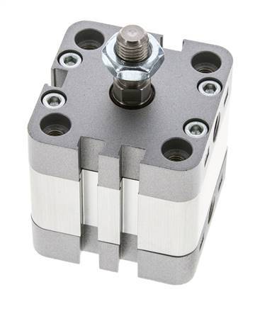 ISO 21287 Compacte Enkelwerkende Cilinder 40-10mm - Magnetisch - Mannelijke Stang
