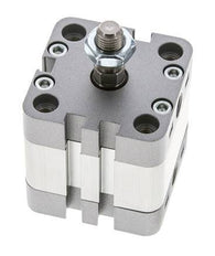 ISO 21287 Compacte Enkelwerkende Cilinder 40-10mm - Magnetisch - Mannelijke Stang