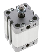 ISO 21287 Compacte Enkelwerkende Cilinder 40-25mm - Magnetisch - Mannelijke Stang