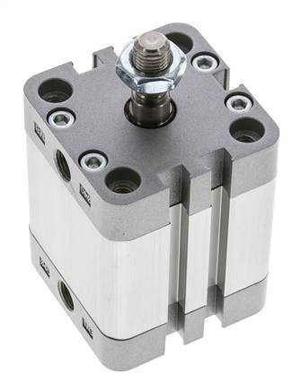 ISO 21287 Compacte Enkelwerkende Cilinder 40-25mm - Magnetisch - Mannelijke Stang