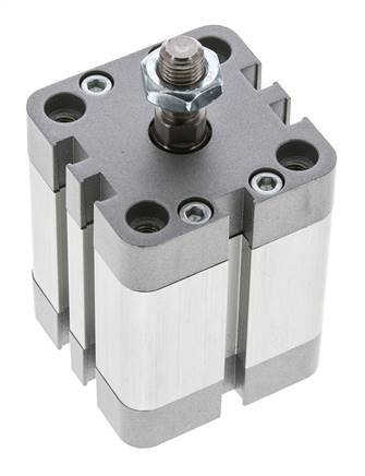 ISO 21287 Compacte Enkelwerkende Cilinder 40-25mm - Magnetisch - Mannelijke Stang