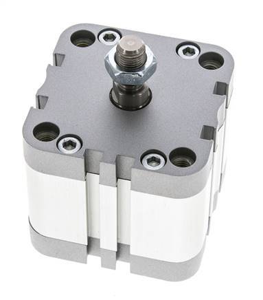 ISO 21287 Compacte Enkelwerkende Cilinder 63-20mm - Magnetisch - Mannelijke Stang