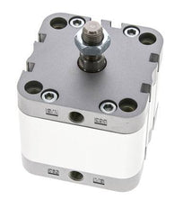 ISO 21287 Compacte Enkelwerkende Cilinder 63-20mm - Magnetisch - Mannelijke Stang